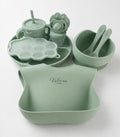 Silicone Baby Feeding Set – BPA Free, Suction Bowl, Bib, Spoon & Fork | Baby Led Weaning Set