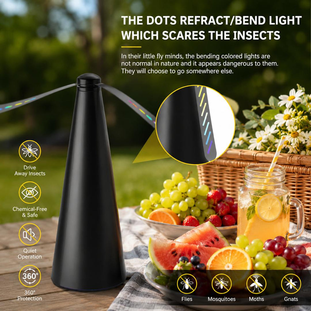 USB Fly Repellent Fan for Table | Portable Food Protector for Kitchen, BBQ, Picnic & Outdoor Dining