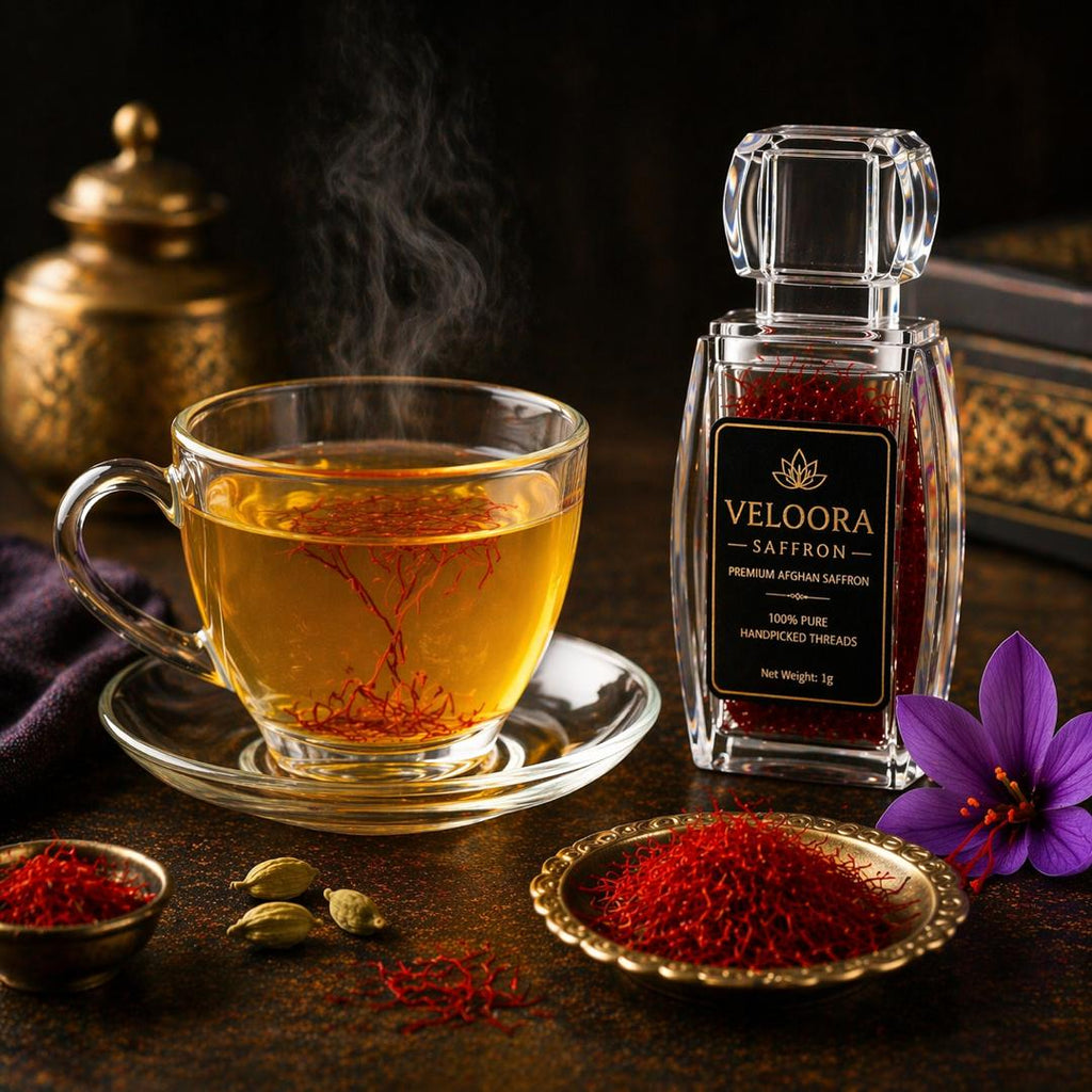 VELOORA Premium Afghan Saffron – 100% Pure Handpicked Threads (1g)